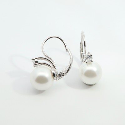 Orecchini Domar Gioielli Donna Orecchini perle argento 925 in Argento Cubic Zirconia EPB118626 - EPB118626